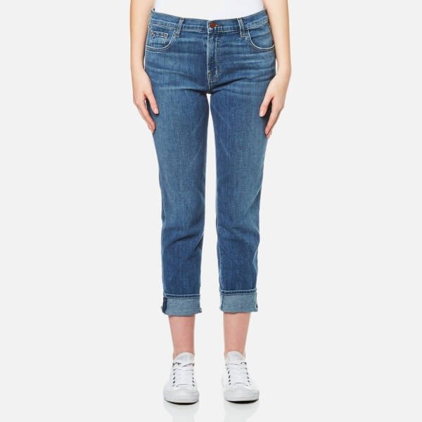 Women's Johnny Mid Rise Boy Fit Jeans - Heartbroken