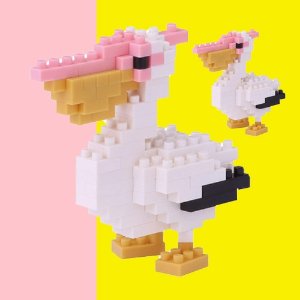 马赛克海鸟, 平价版Lego 积木玩具
