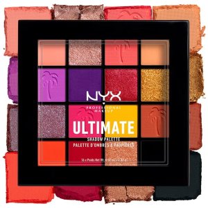 NYX Professional Makeup36折凑单推荐 亮片巨闪16色节日眼影盘