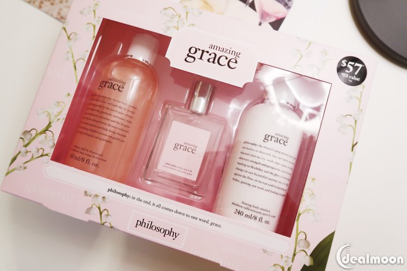 philosophy amazing grace gift set $57