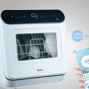 德亚春促：Midea美的 台式小型洗碗机 全自动家用消毒杀一体WIFI 智控免安装