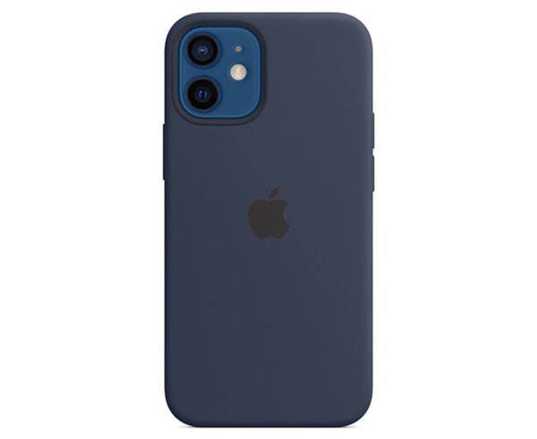 Silicone Case w/ MagSafe For iPhone 12 Mini - Deep Navy
