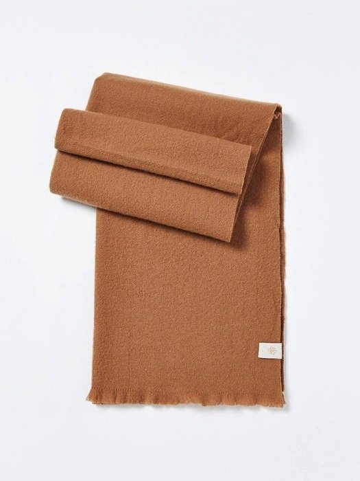 经典棕色羊毛围巾