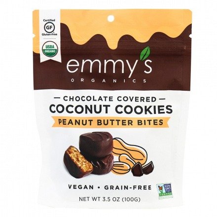 Emmy's 有机巧克力椰子花生饼干 100g
