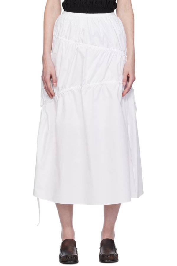 kijun白色半裙