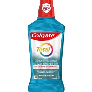 Colgate  无酒精CPC漱口水 1 升 清洁薄荷味 祛除牙斑菌