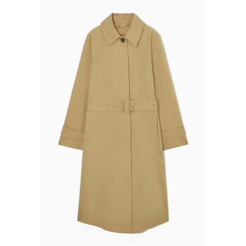TRENCHCOAT AUS TWILL MIT NORMALER PASSFORM