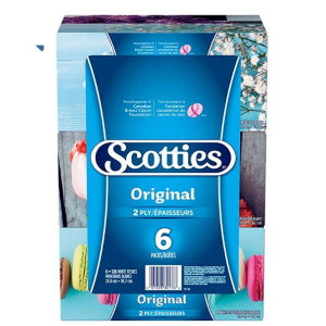 Scotties Original 2层超软面巾纸（126张 x 6盒）