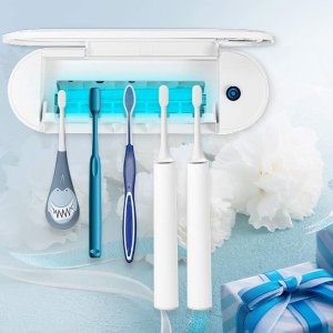 MECO 壁挂式牙刷消毒架 UV杀菌干燥卫生健康 可放5支牙刷