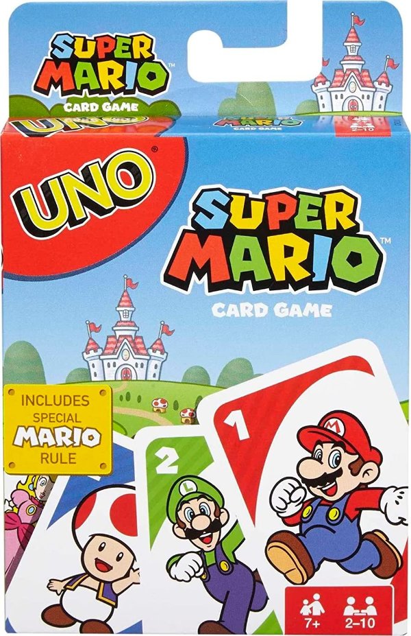 UNO 超级玛丽纸牌游戏动画人物主题收藏牌 112 张卡片