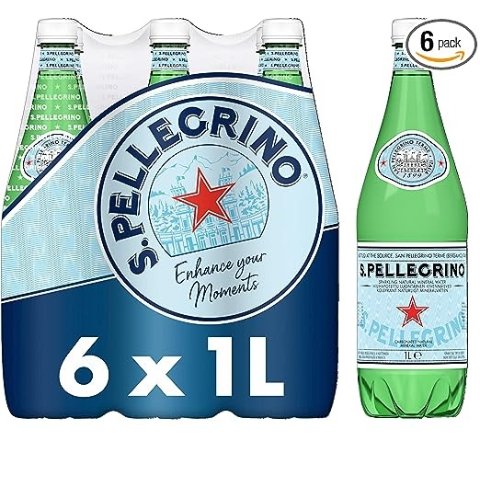 San Pellegrino 气泡水（6 x 1L）