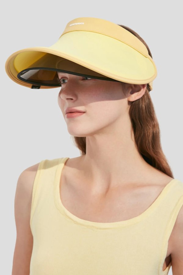 UPF 50+ 黄色两层帽子