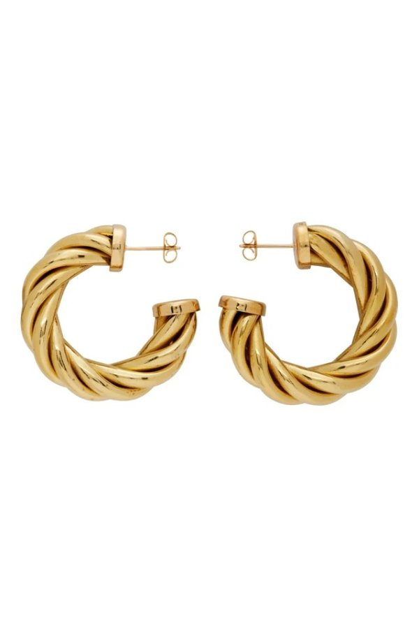 Gold Large Spira 耳环