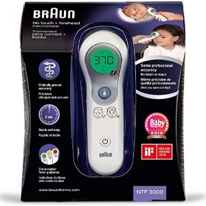 Braun NTF3000 非接触式前额温度计 6.2折特价 不怕宝宝们不配合