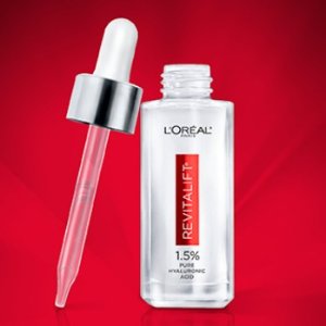 L'Oréal Paris 1.5%玻尿酸补水抗老精华 不含矿物油 香精 痘肌友好