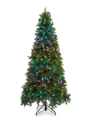 7英尺圣诞树，带有智能LED灯