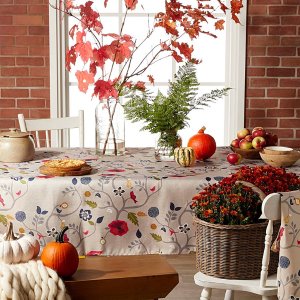 Simons 秋季色系桌布上新 南瓜色让家中充满浓厚的秋意