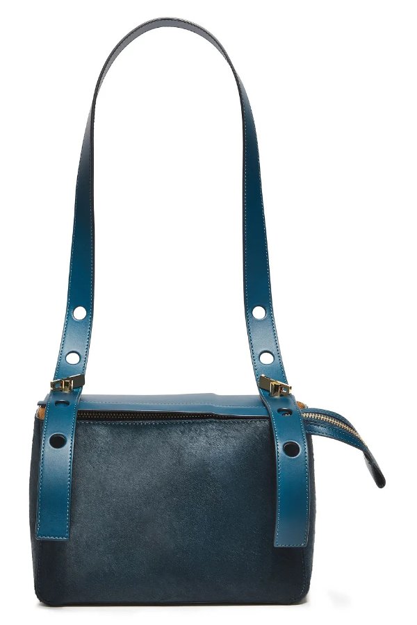 The Bolt calf hair and leather shoulder bag