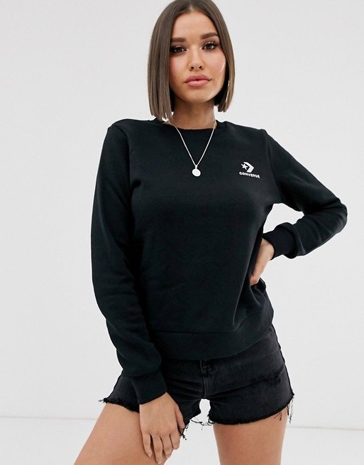 Black Star Chevron Embroidered Sweatshirt | ASOS