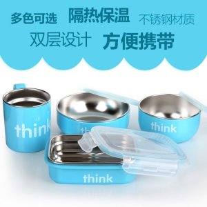 Thinksport 儿童餐具四件套 嗯哼餐具同款！不含BPA