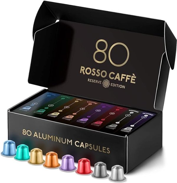 ROSSO CAFFÈ 混合口味胶囊咖啡 80颗