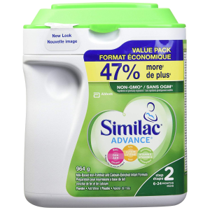 雅培 Similac advance step 2 不含转基因原料配方奶粉大罐装,964 g