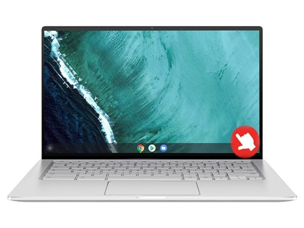 Flip 14”触屏 Chromebook with Intel® m3-8100Y, 64GB eMMC, 4GB RAM & Chrome OS - Silver