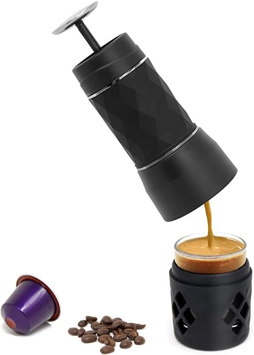 2合1便携式咖啡机 兼容胶囊和咖啡粉