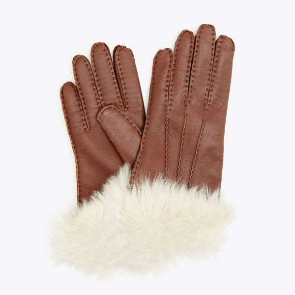 棕色皮手套