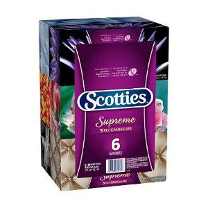 销量冠军！Scotties Supreme  3层面巾纸 - 6盒装