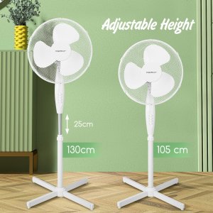 Aigostar白菜价立式电风扇 高度/风速可调节 清凉一夏