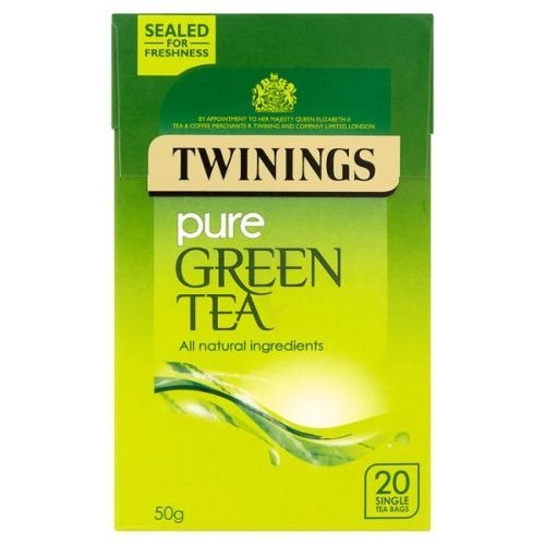 英国Twinings川宁 纯绿茶20单袋茶袋*50g