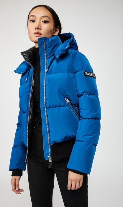 down bomber with removable hood