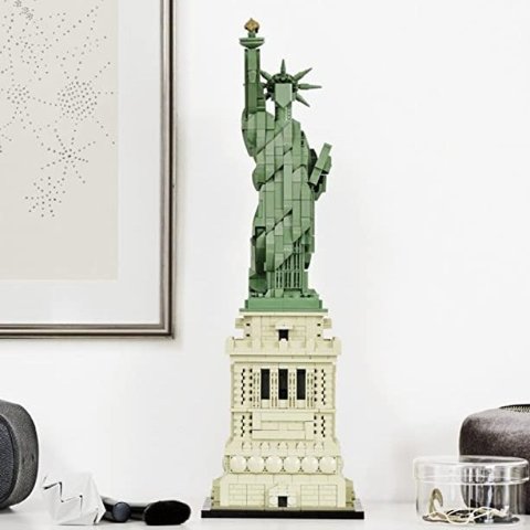 折后€68.99 细节逼真LEGO 21042 乐高建筑系列 自由女神像 1685件零件