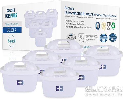 适用于Brita滤芯6个