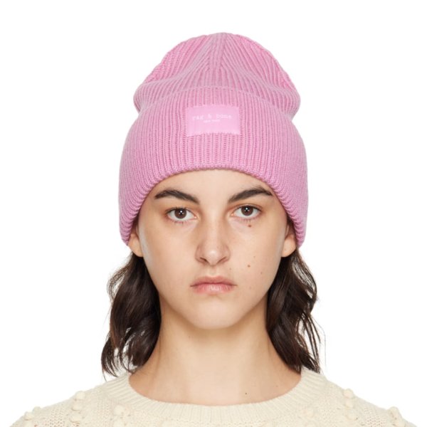 粉色 Blake 毛线帽