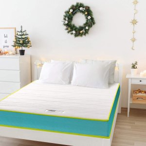 史低价：BedStory 弹簧海绵床垫 Twin尺寸 舒适支撑安睡到天明
