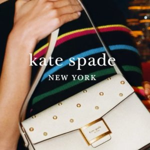 夏季大促☀️：Kate Spade官网 卡包€27 牛仔链条包€145