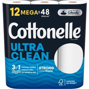 Cottonelle 超洁净厕纸(新包装) 12卷=普通48卷 3倍强韧