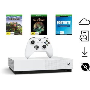 Xbox One S 1TB 白色游戏机+三款游戏套装