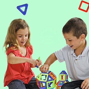 Magmagic 儿童彩色磁性建筑玩具38片 早教玩具