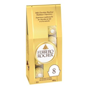 $4囤 简装版终于降了FERRERO ROCHER 费列罗榛子仁巧克力 8颗