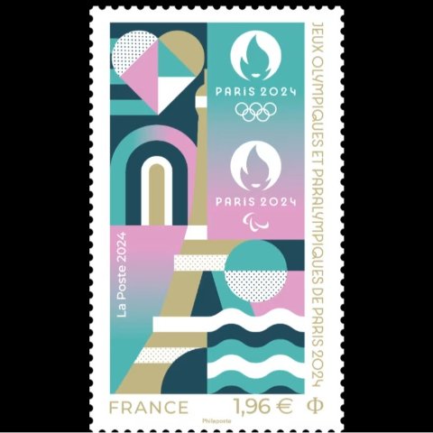 巴黎奥运会 官方邮票
