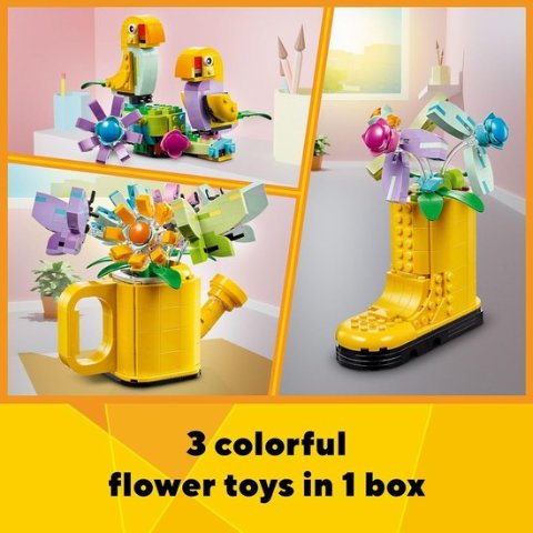 LEGO 乐高创意百变系列 三合一鲜花洒水壶420件拼图