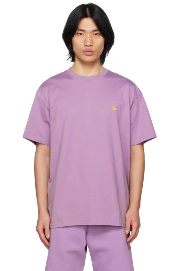 紫色短袖