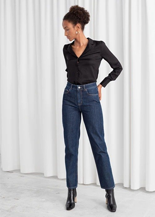 Straight High Rise Jeans
