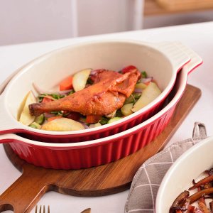 Malacasa 烤盘4件套 无毒安全材质 烤肉、蔬菜、千层面 一锅出