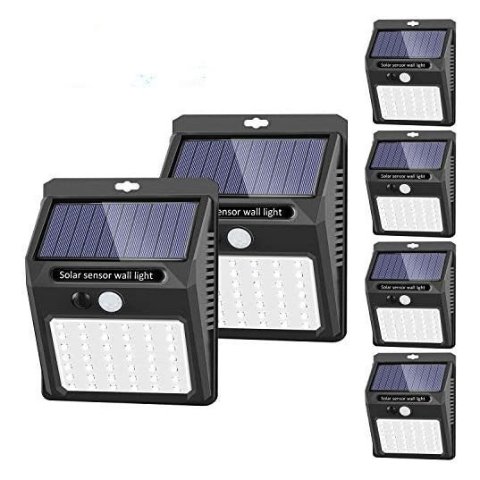 史低价：SEZAC 防水太阳能LED运动感应灯6件套 每个仅$4