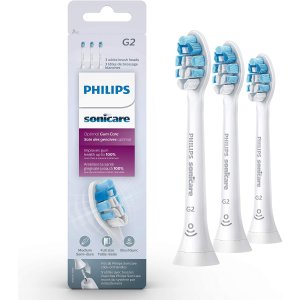 Philips Sonicare G2 原装牙龈清洁替换头3个 白色款