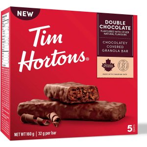 Tim Hortons 巧克力燕麦棒 5条 扛饿又解馋的魔性零食